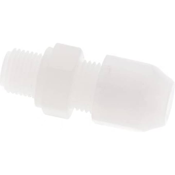 4x6mm & G1/8'' PVDF rechte slangkoppeling met buitendraad 10bar/145psi