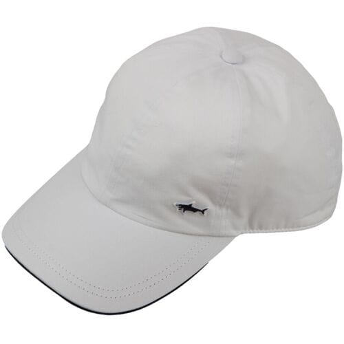 Paul & Shark Shark Badge Light Cotton Baseball Cap Wit / male