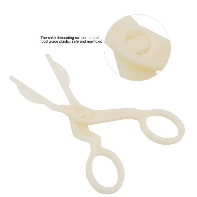 Plastic Bloem Maken Taart Transfer Fondant Suikerwerk Schaar Gebak Decoratie Gereedschap white