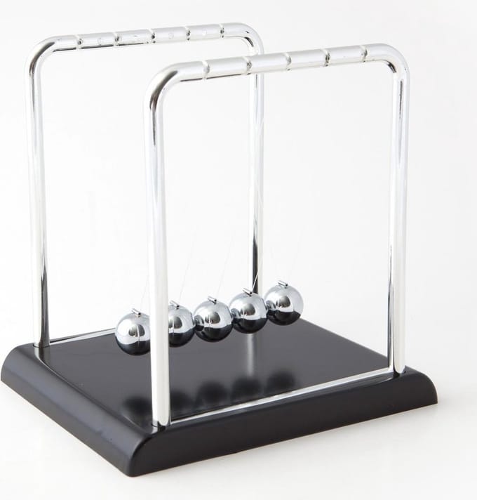 United Entertainment ® - Giant Newton's Cradle - Zilver/Zwart