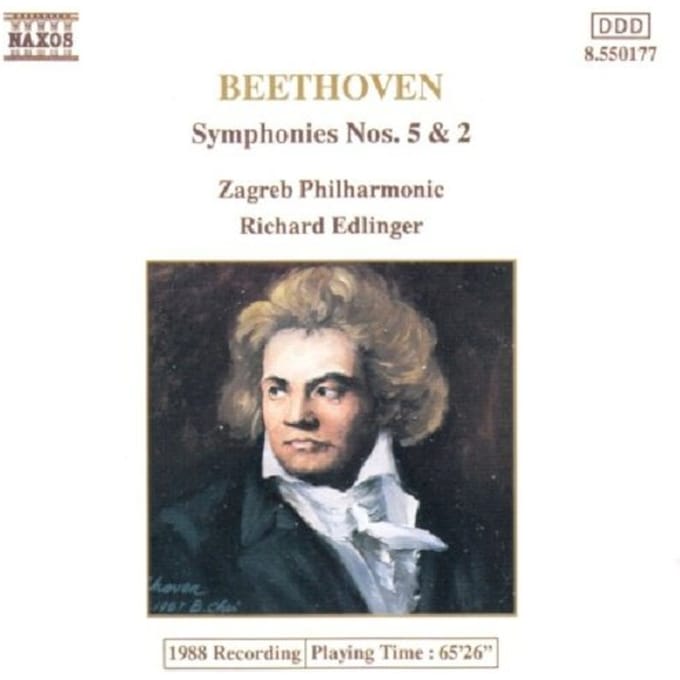 Zagreb Philharmonic, Richard Edlinger - Beethoven: Symphonies 5 & 2 (CD)