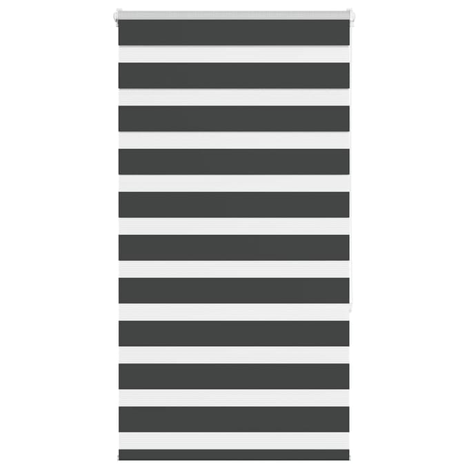 vidaXL - Zebra - rolgordijn - 85x150 - cm - stofbreedte - 80,9 - cm - zwart