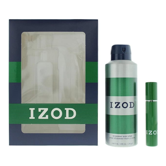 Ensemble Izod: Vert, Spray Parfumé, Pour Hommes, 200 ml + Vert, Eau De Toilette, Pour Hommes, 15 ml