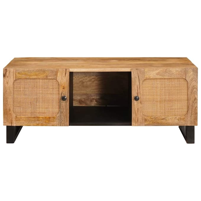 vidaXL - Salontafel - Artisan - Eiken - 100 - x - 54 - x - 40 - cm - Massief - Mango - Hout