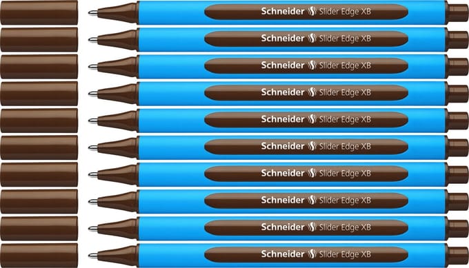 Schneider balpen - Slider Edge - XB - bruin - 10 stuks - S-152207-10