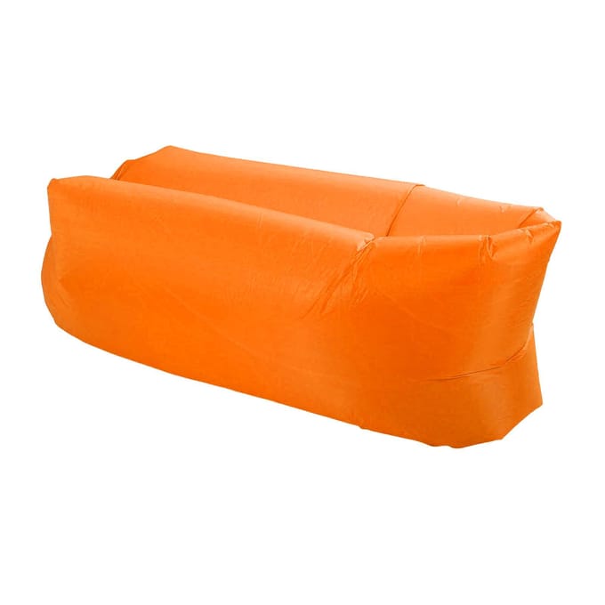 Fauteuil Gonflable Canapé Gonflable Portable Pliable Confortable avec Sac de Rangement pour orange
