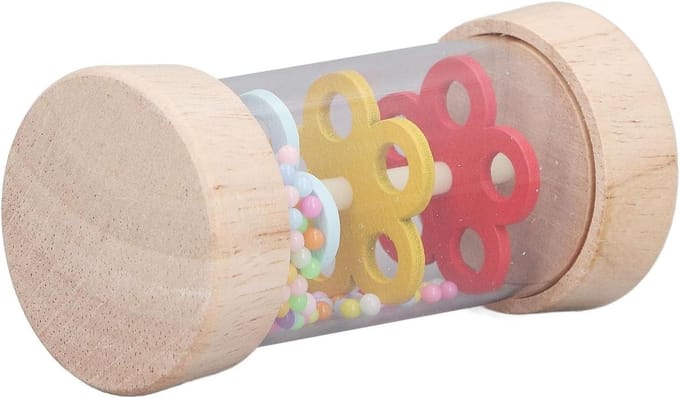 Regenmaker Speelgoed - Geluidseffect - Muziek Leren - Echt Regengeluid - 10x5x5 cm - Iriskleuren