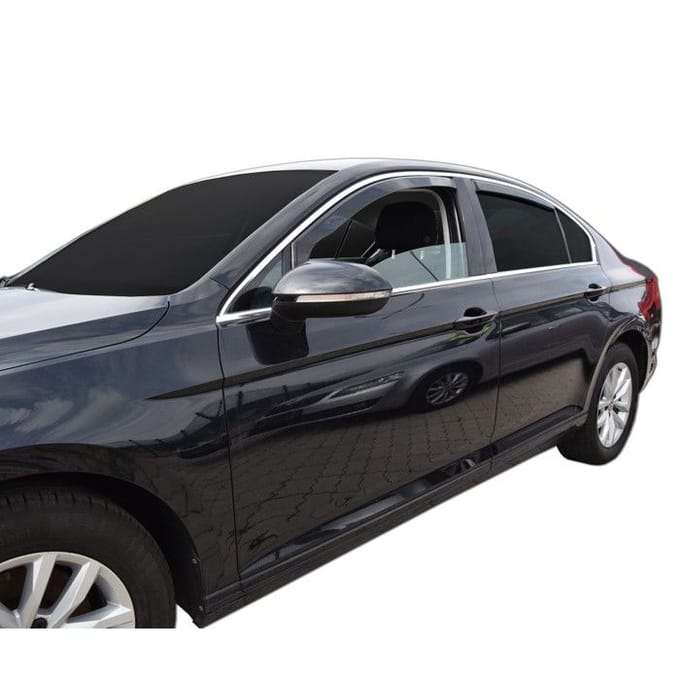 Déflecteurs d'air - Volkswagen Passat B8 (2014+) - 4 portes Berline - Teintés noirs - Montage facile