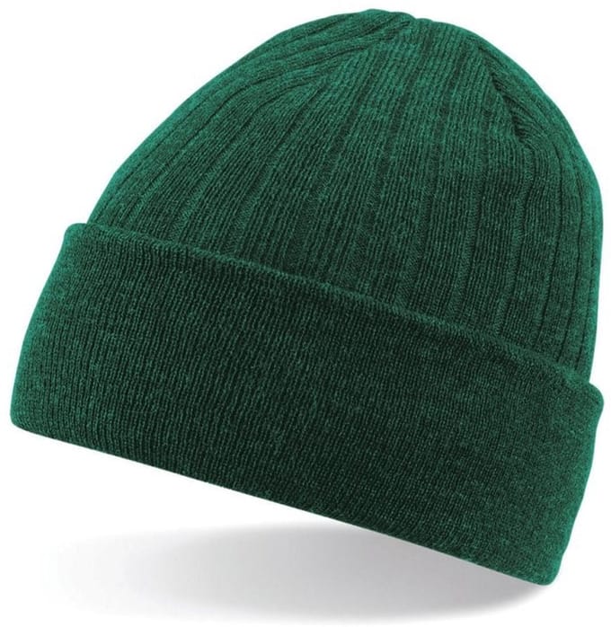Thermo beanie - Thinsulate muts - Wintermuts - Warm -- Hoofdbedekking - Winterkleding - Groen - Jonyx