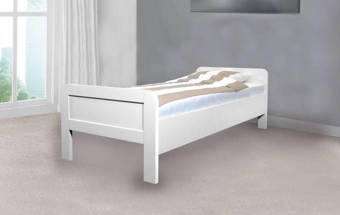 Seniorenbed – Compleet Elektrische Seniorenbed – Houten Bed verstelbaar – wit