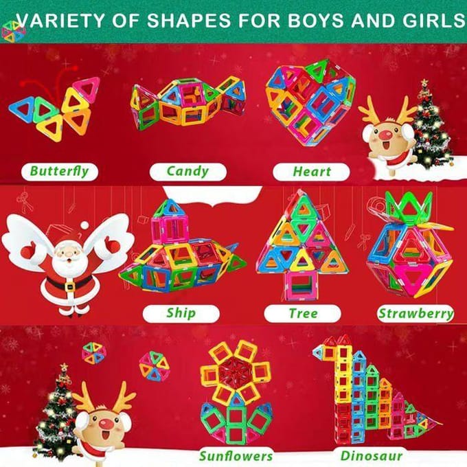 Magnetische Constructies - ZIG-ZAG GEBIEDEN - Ouder - 36 stuks - Voor kinderen 3-8 jaar - Gemengd