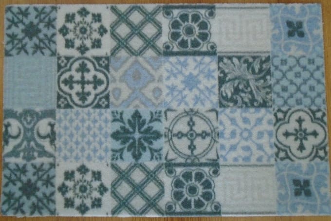 FOTAPIJT - Badmat - Bedrukte deurmat - Binnen - Termo Antislip - 40x60 cm - 6 mm - Wasbaar - Polyamide