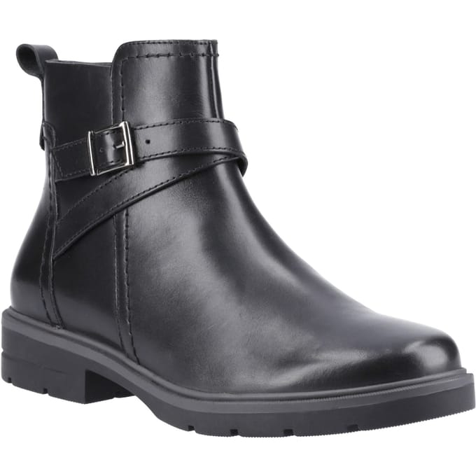 Hush Puppies Tove Leren Dames Zwarte laarzen