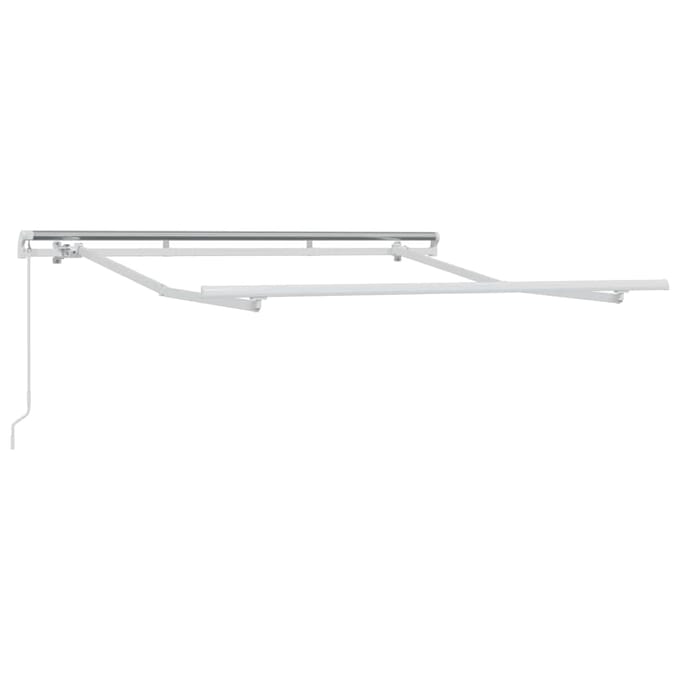 vidaXL - Zonnescherm - Frame - Wit - 2,5 - x - 2 - m - Metaal