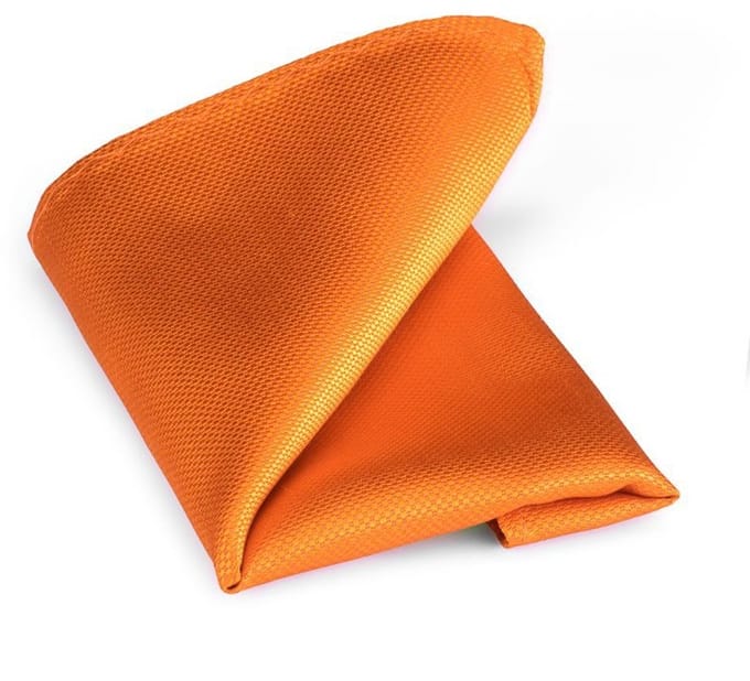 Pochet zijde oranje