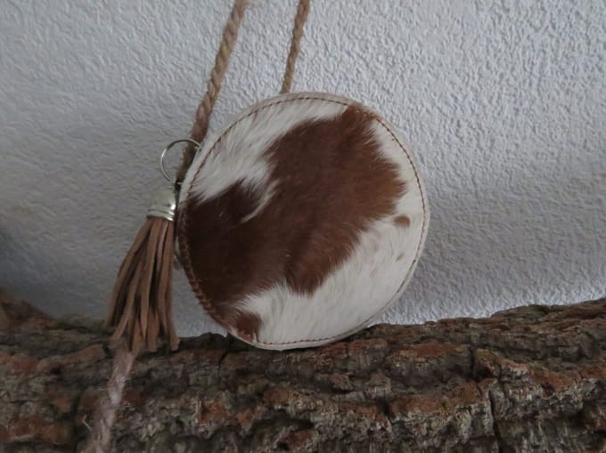Portemonneetje (rond/leer)