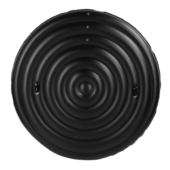 Opblaasbare Hot Tub Afdekking PVC Verstelbare Opblaasbaar Zwembad Beschermdeksel met Handvatten voor Buiten black