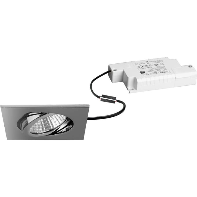 BRUMBERG LED inbouwspot Damita-S, RC-dimbaar, glanzend chroom, IP65