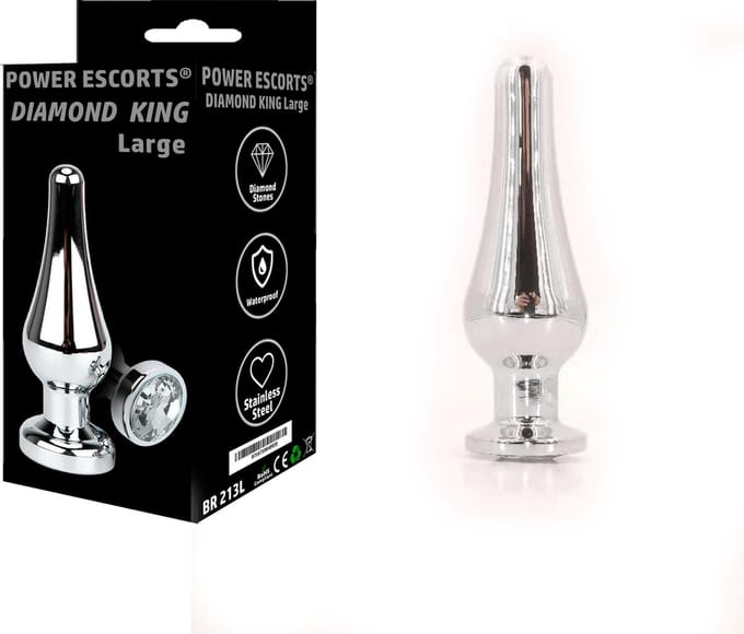 Power Escorts Diamond King Buttplug – Large – 12,5 cm – BR213L