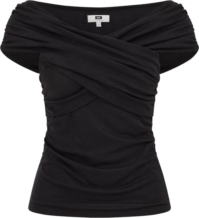 WE Fashion Dames top met plooidetail