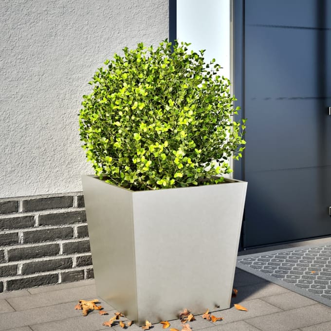 vidaXL - Plantenbak - 50x50x50 - cm - roestvrij - staal