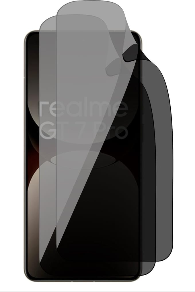Privacy Screenprotector geschikt voor Realme GT 7 Pro - 2x FlexGuard Screen Protector