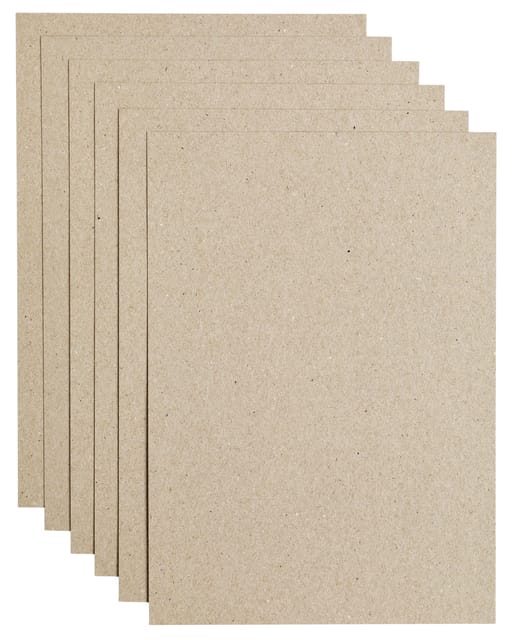 Papicolor Recycled Papier A4 220 gsm 6 Sheets Kraft Grijs