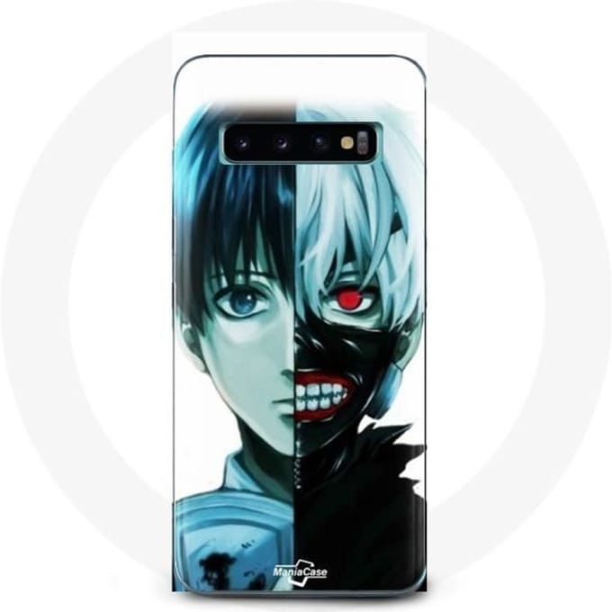 Case voor Samsung Galaxy s10 plus Tokyo Ghoul Face Half