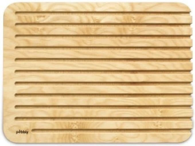 Pebbly - Broodplank 40x30 cm - Hout - Transparant