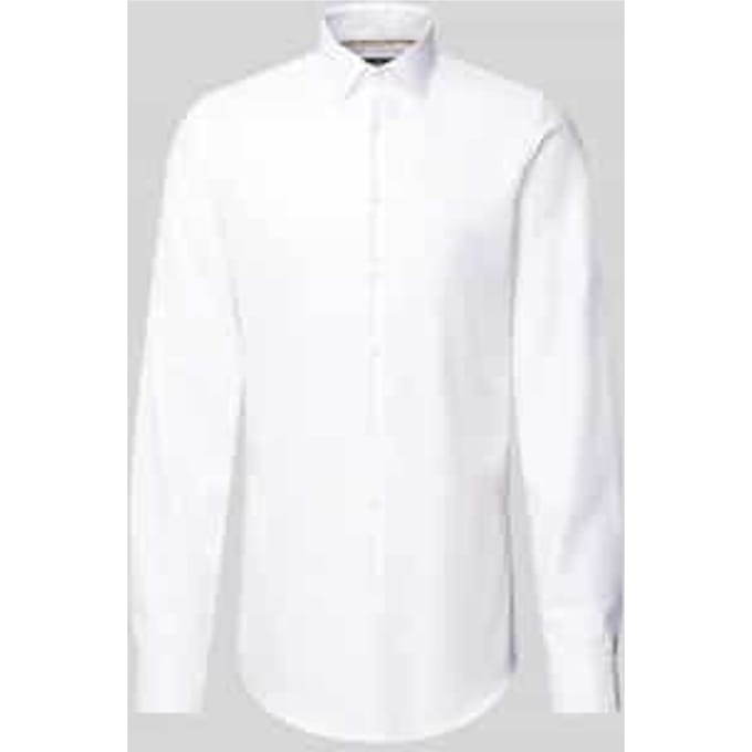 Slim fit zakelijk overhemd met extra lange mouw