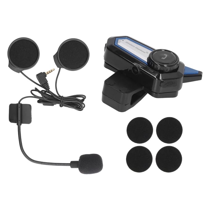 BT31 Motorfiets Bluetooth Helm Headset Draadloos Handsfree Stereo Waterdicht Geluidsonderdrukkend black