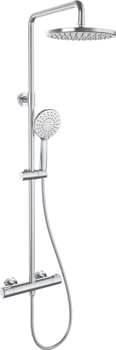 Plieger Voda - Compleet thermostatisch douchesysteem - Chroom