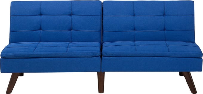 RONNE - Slaapbank 3-zits - Marineblauw - Polyester