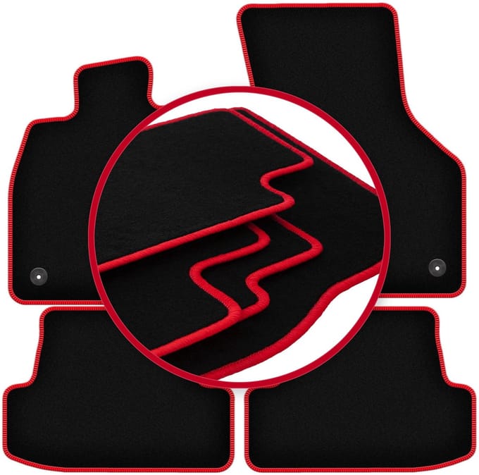 CARLUX-RED automatten voor: Audi A3 8V hatchback 5-deurs, cabrio (2012-)