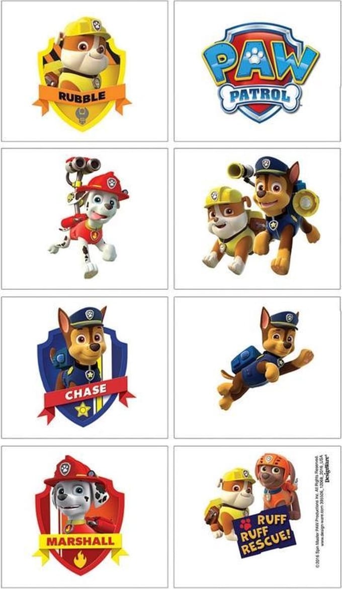 Paw Patrol tattoos A