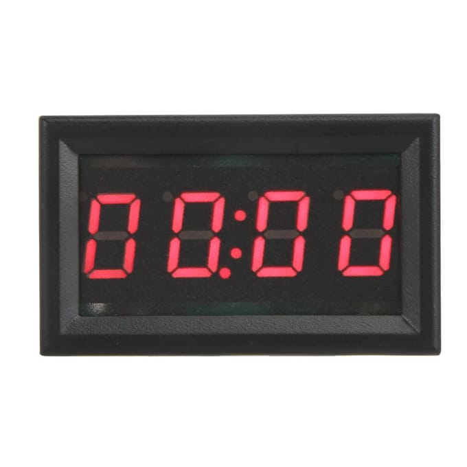 LED elektronische digitale lichtgevende autohorloge klok accessoire decoratie (Rood) red