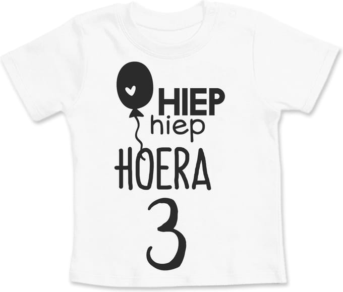Strijkapplicatie Verjaardag _ Hoera 3