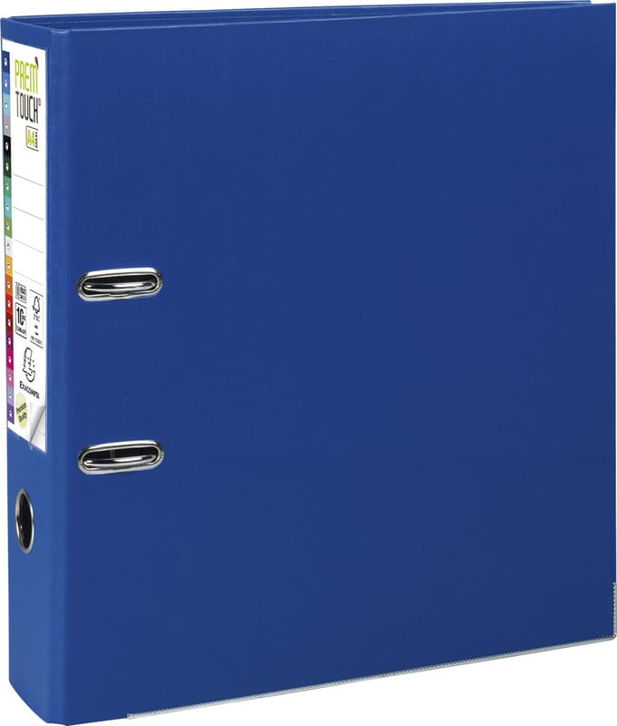 Exacompta 10x Prem'Touch® PP Ordner met hefboom - Rug 80mm - A4 maxi - Donkerblauw - 53352E