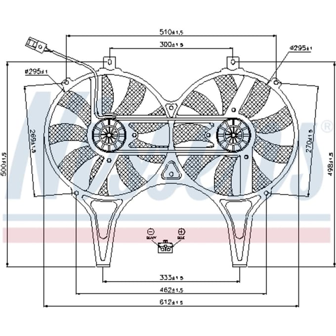 Koelventilatorwiel, motorkoeling NISSENS 85149