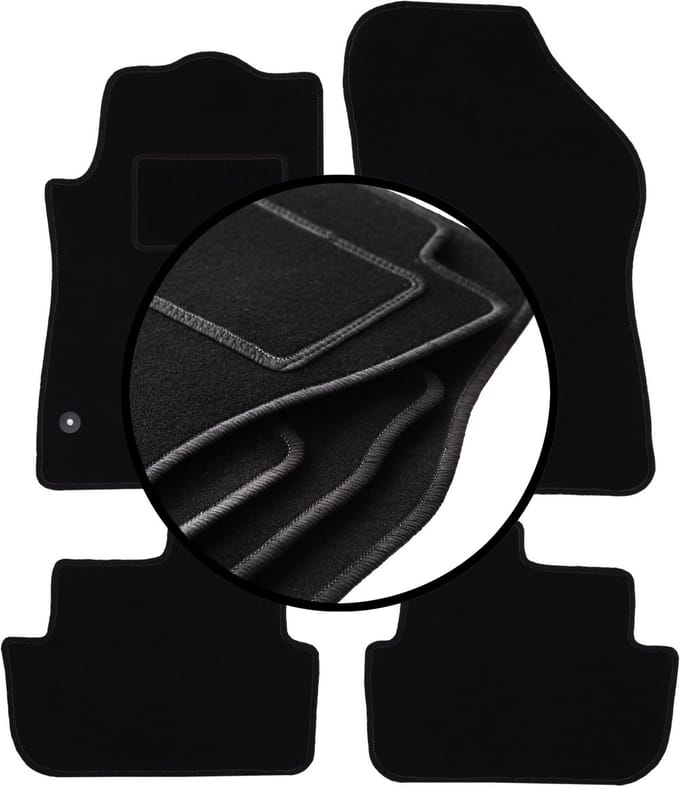 Complete set veloursmatten voor: Peugeot 308 CC cabrio (2007-2013)