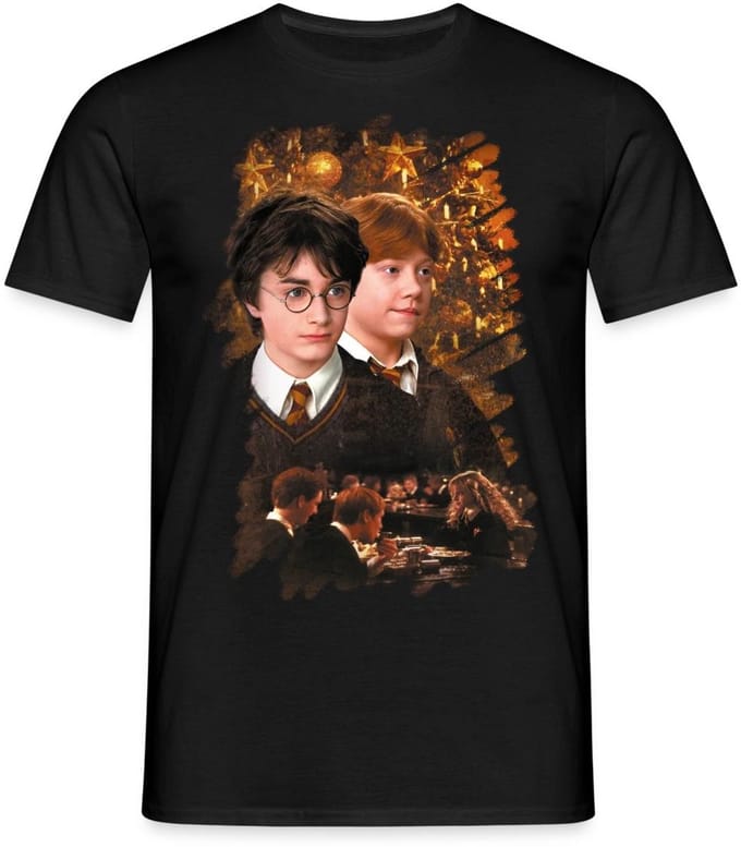 Harry Potter Kerst Harry En Ron T-Shirt Heren