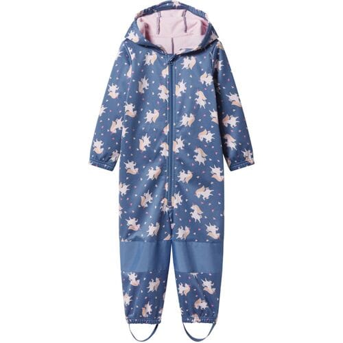 LUPILU Kinder softshelloverall voor modder en buitenspelen (Blauw, 98/104)