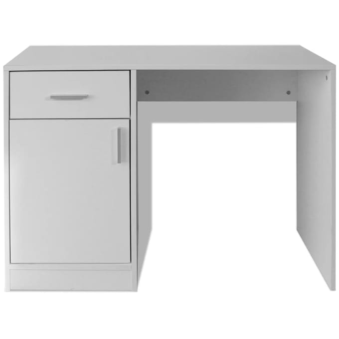 vidaXL - Bureau - met - lade - en - kastje - 100x40x73 - cm - wit