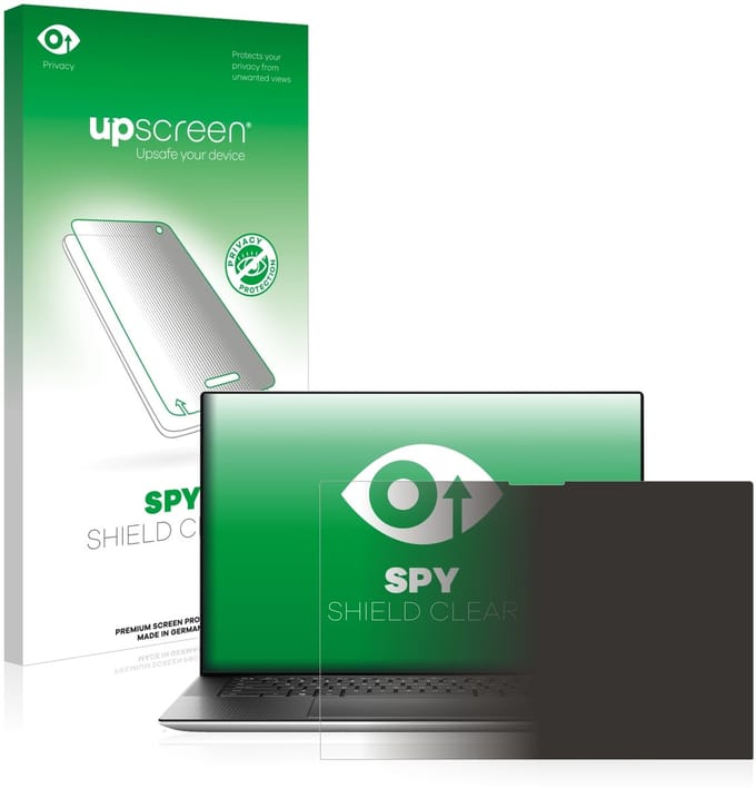 upscreen - privacy screenprotector voor Dell XPS 15 9520 Touch - Folie Beschermfolie Blauwlichtfilter