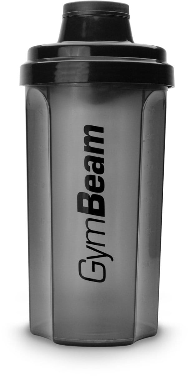GymBeam Transparante zwarte shaker 700 ml