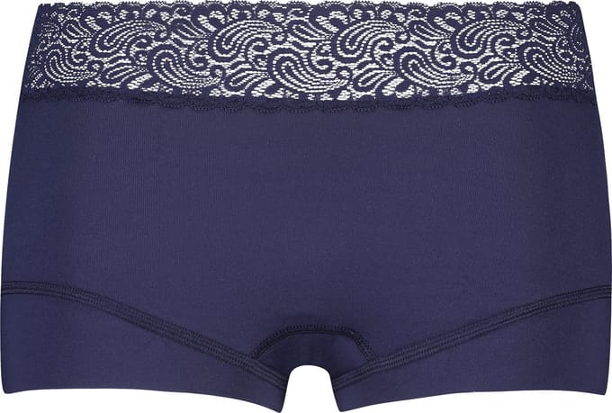 RJ Pure Color Dames Short Kant Donkerblauw M