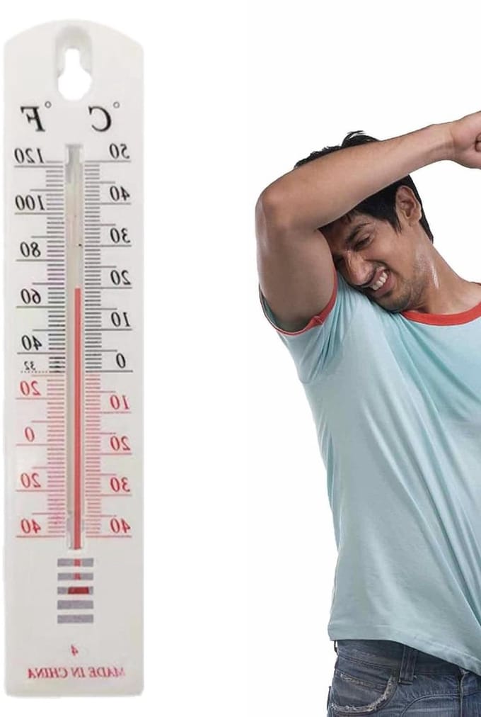 Temperatuurmeter - Weerstation Binnen - Binnen Temperatuur - Nauwkeurige Meting - 218 cm - Wit