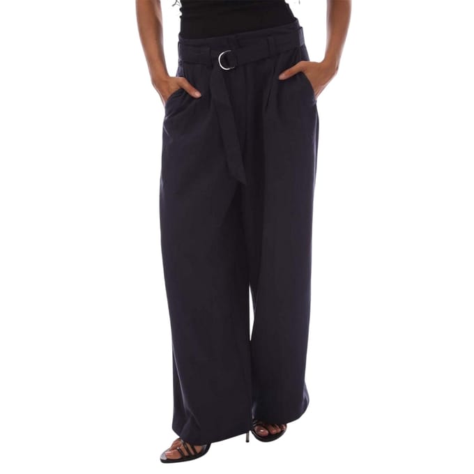 Gant Dames Brede Pantalon met Ceintuur (Blauw)