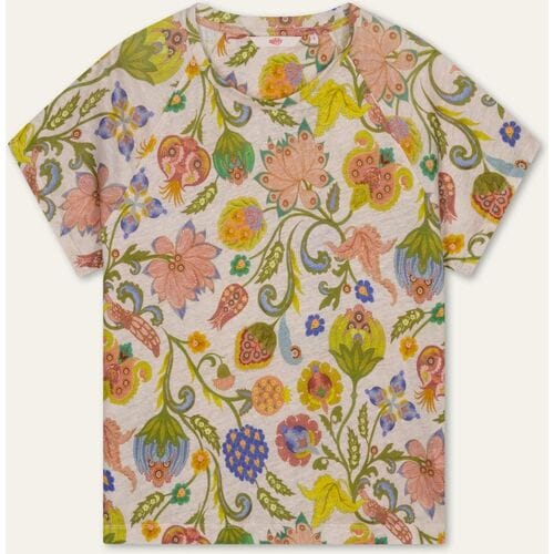 Oilily - Talin K jersey s/s crew top - Beige - XS