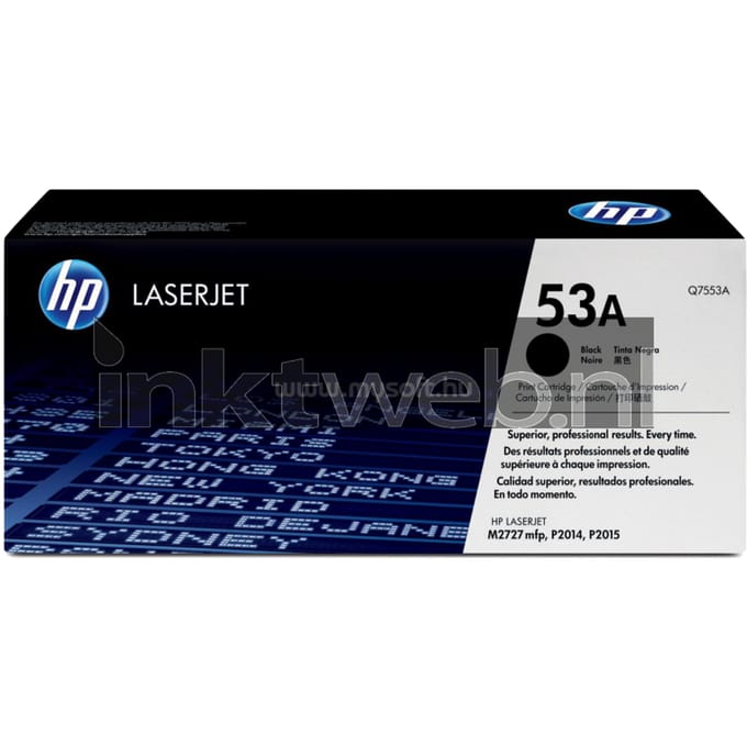 Tonercartridge hp q7553a 53a zwart